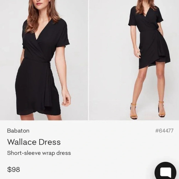 Aritzia  Wallace Dress - Black - Picture 1 of 11